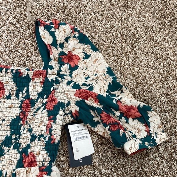 Melrose & Market High Low Boho Floral Dress Size XS - Picture 2 of 11